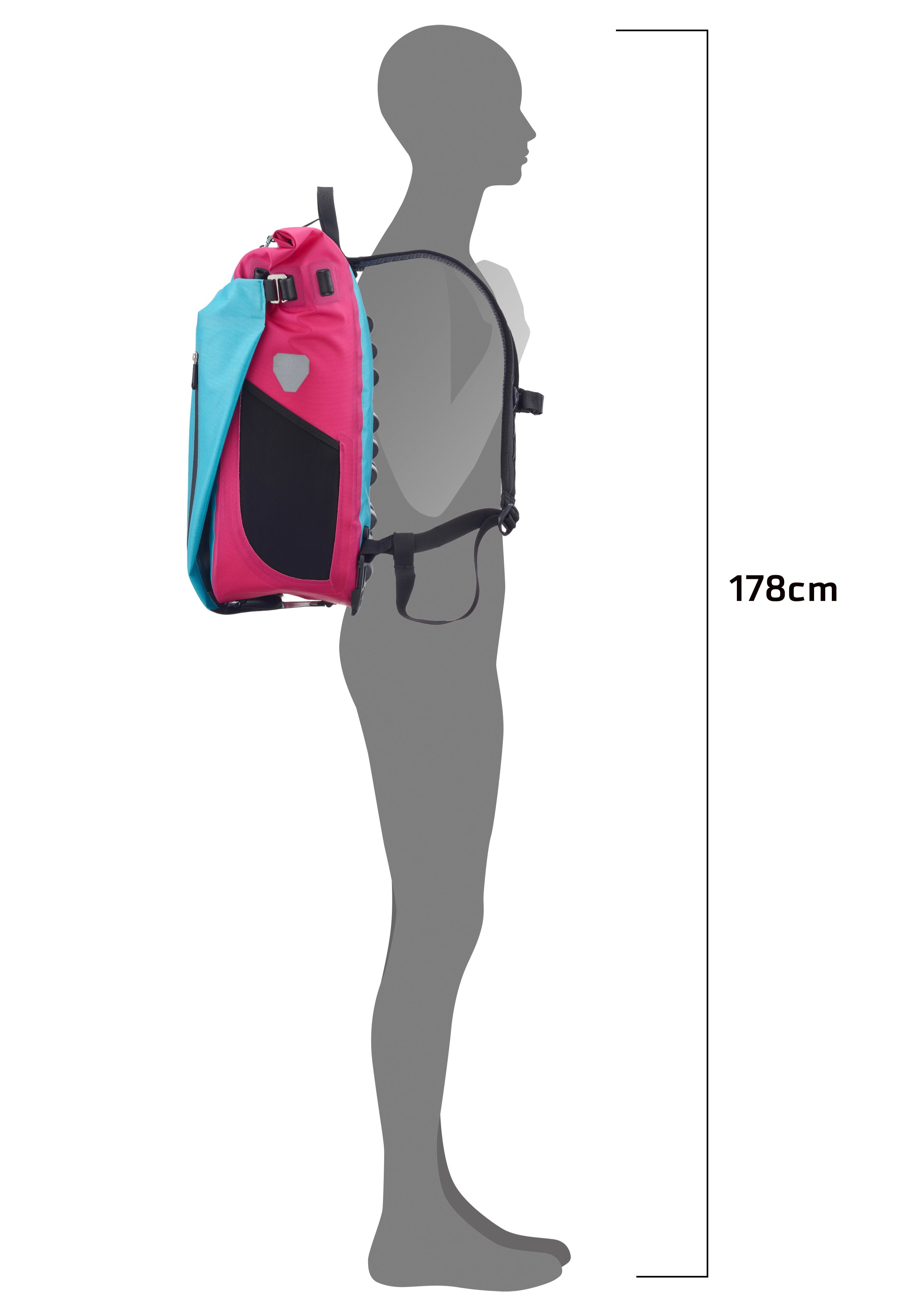 ORTLIEB Vario Cyber 26 Cyber QL2.1 Blue/Pink Bag