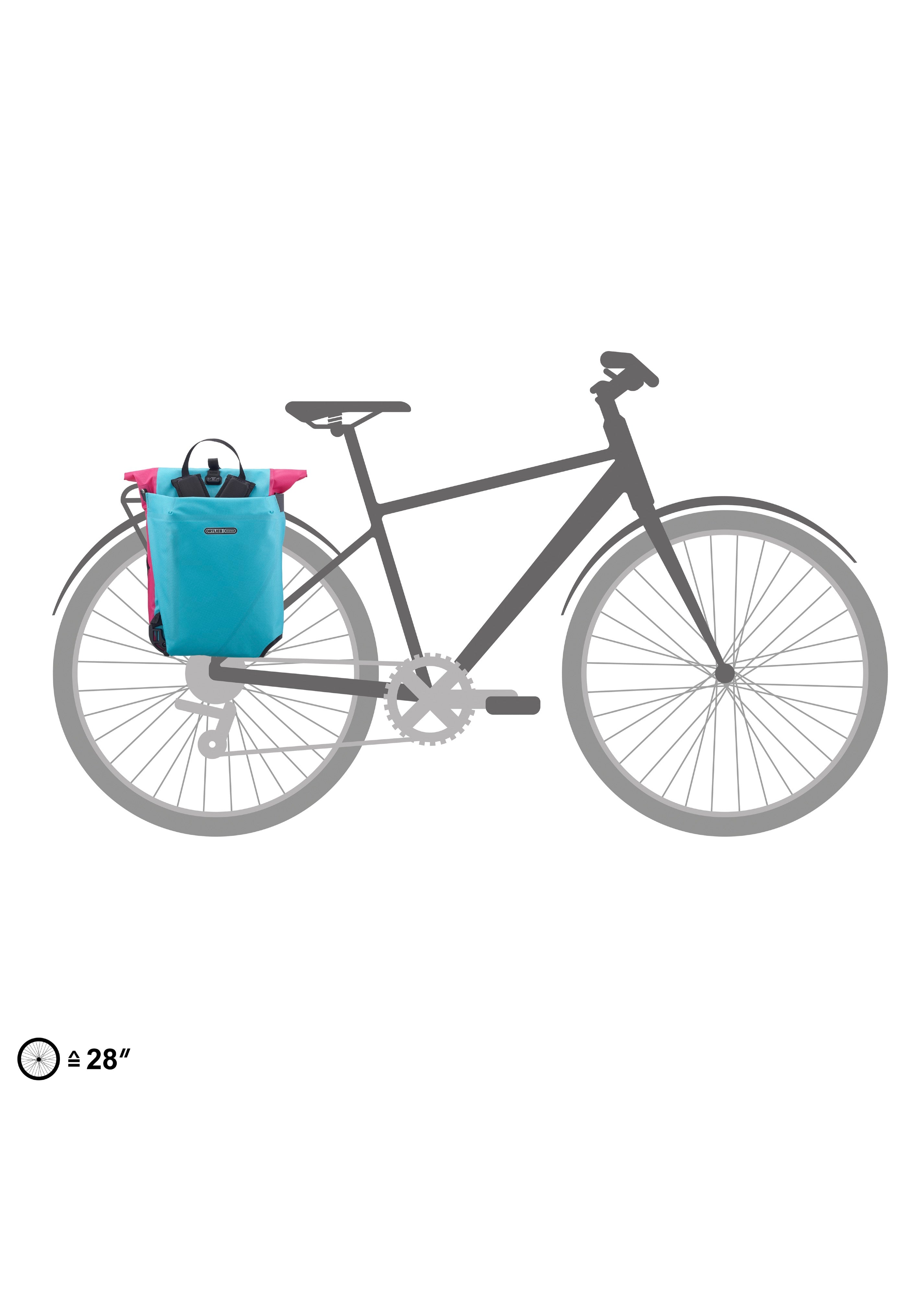 ORTLIEB Vario Cyber 26 Cyber QL2.1 Blue/Pink Bag