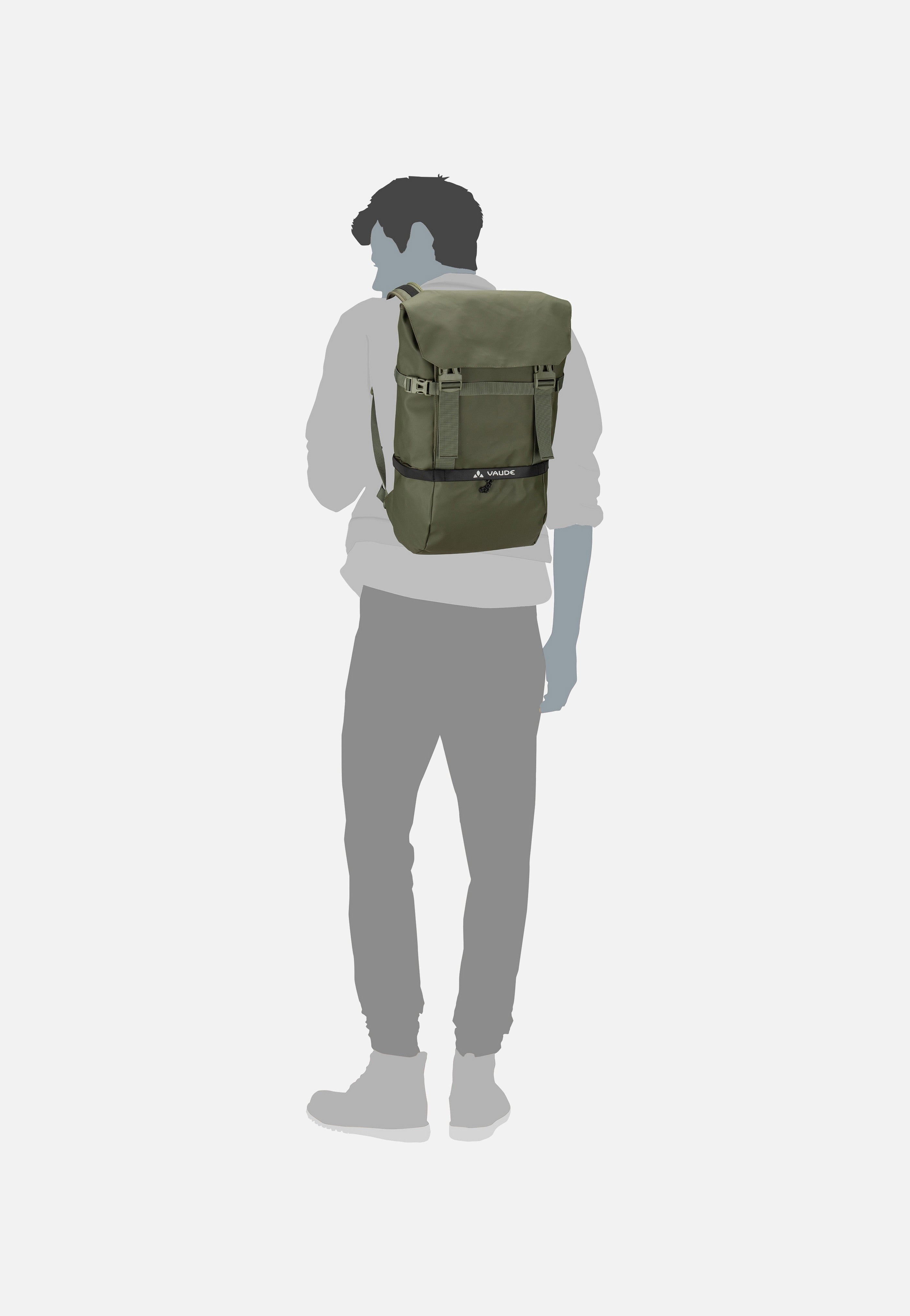 Vaude Mineo Daypack 30 Khaki Rolltop Rucksack