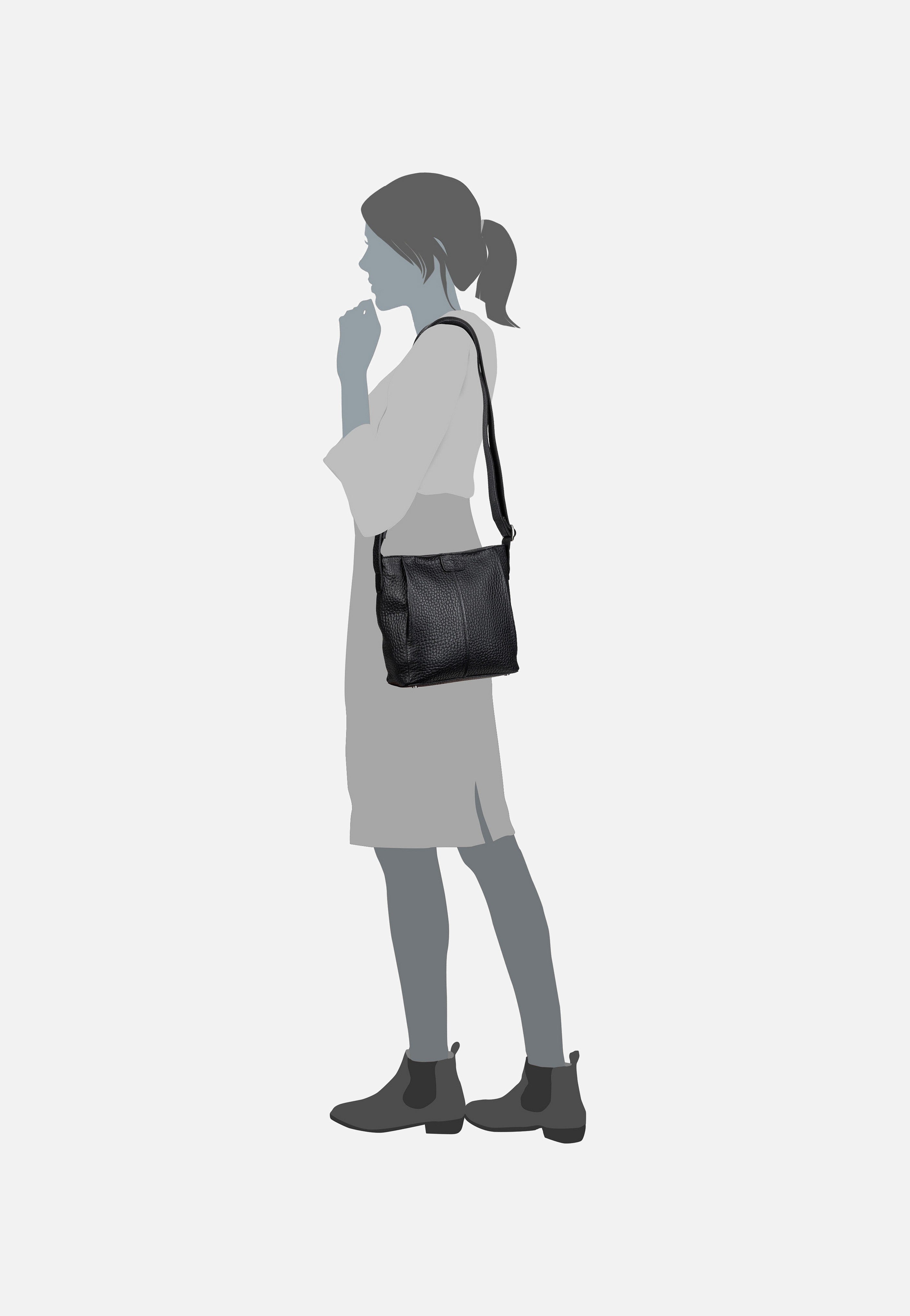 Voi Beatrix 22143 Schwarz Beuteltasche