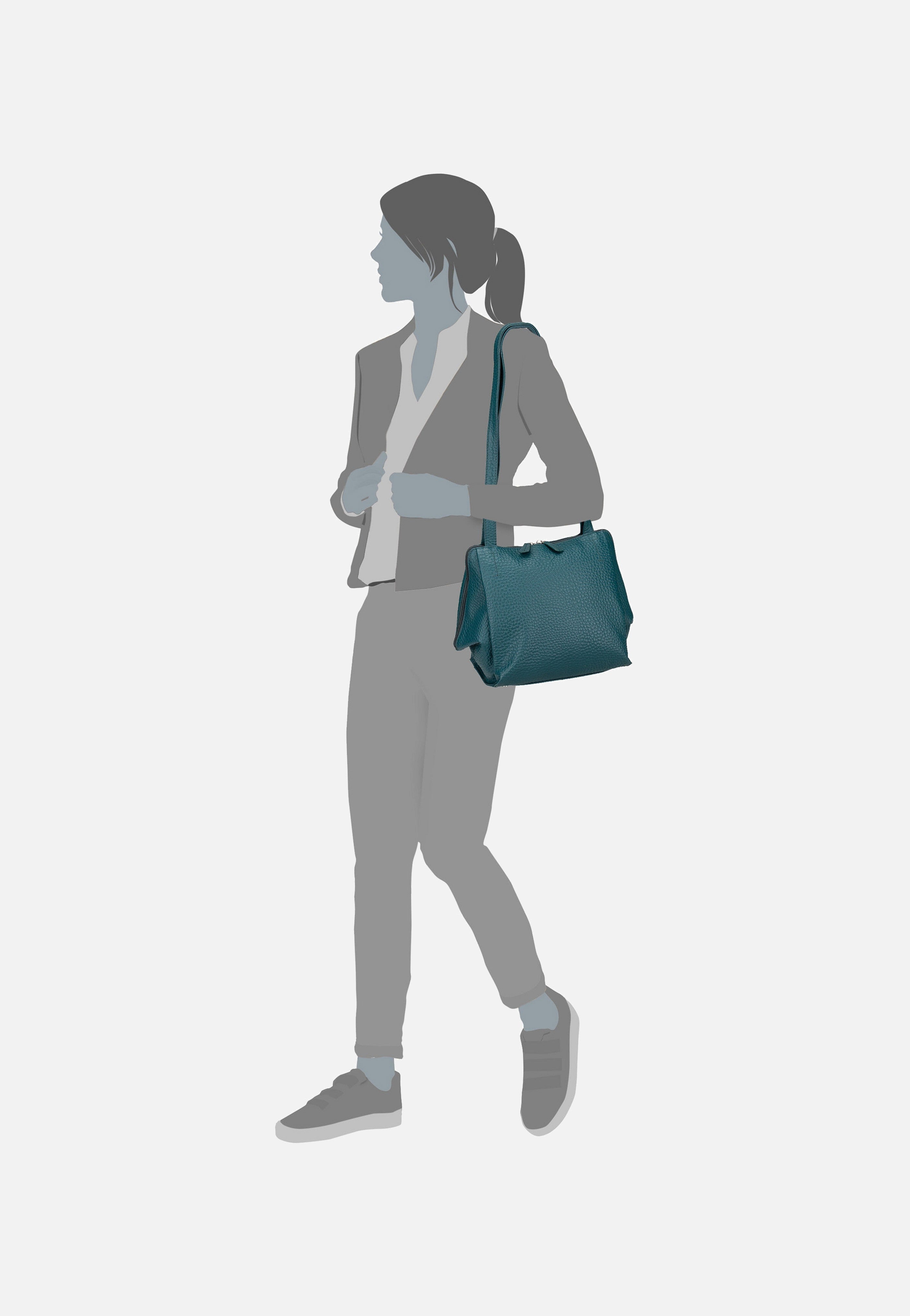 Voi Frederike 22162 Petrol Schultertasche