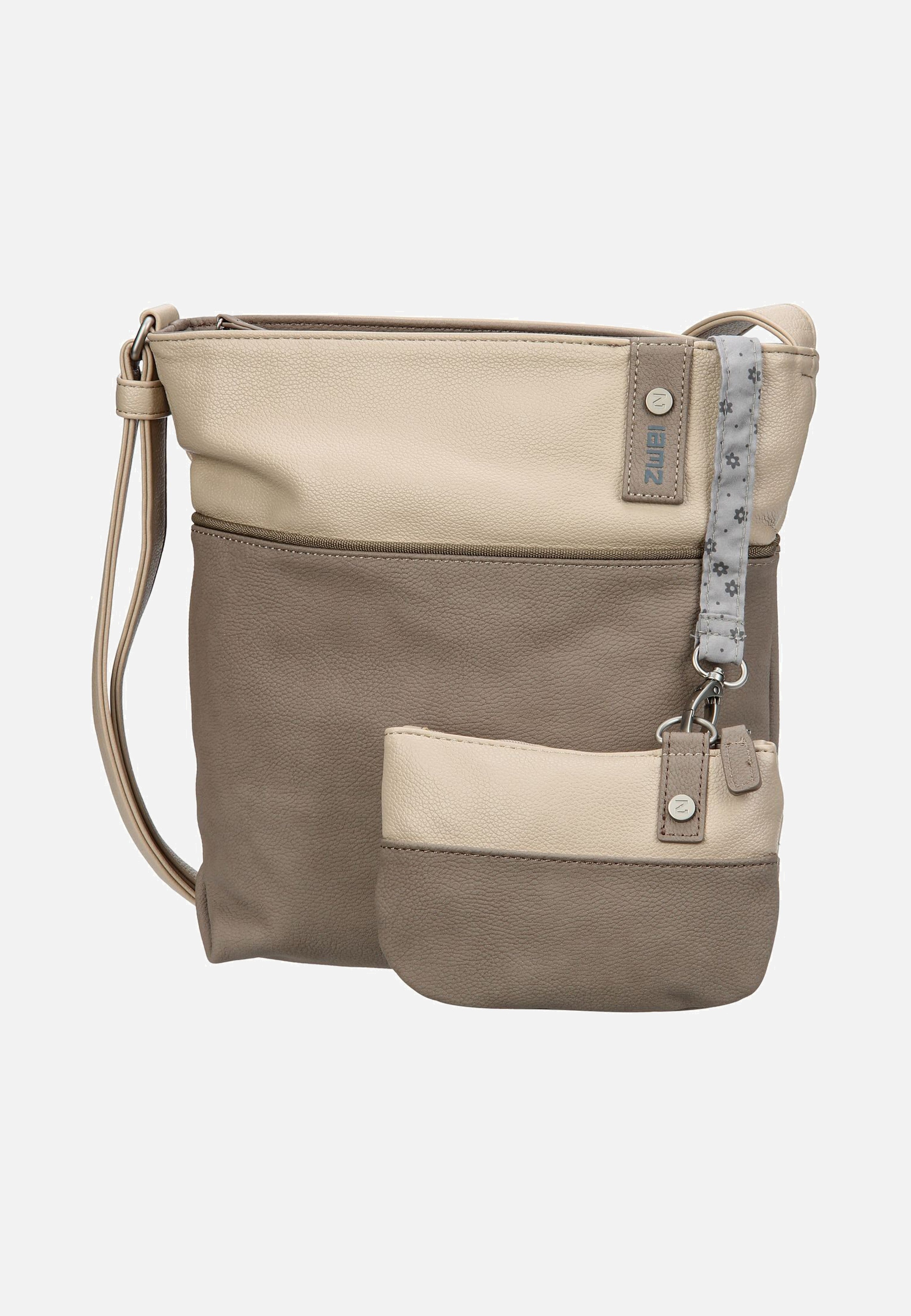zwei Jana J10 Nubuk/Cappucino Beuteltasche