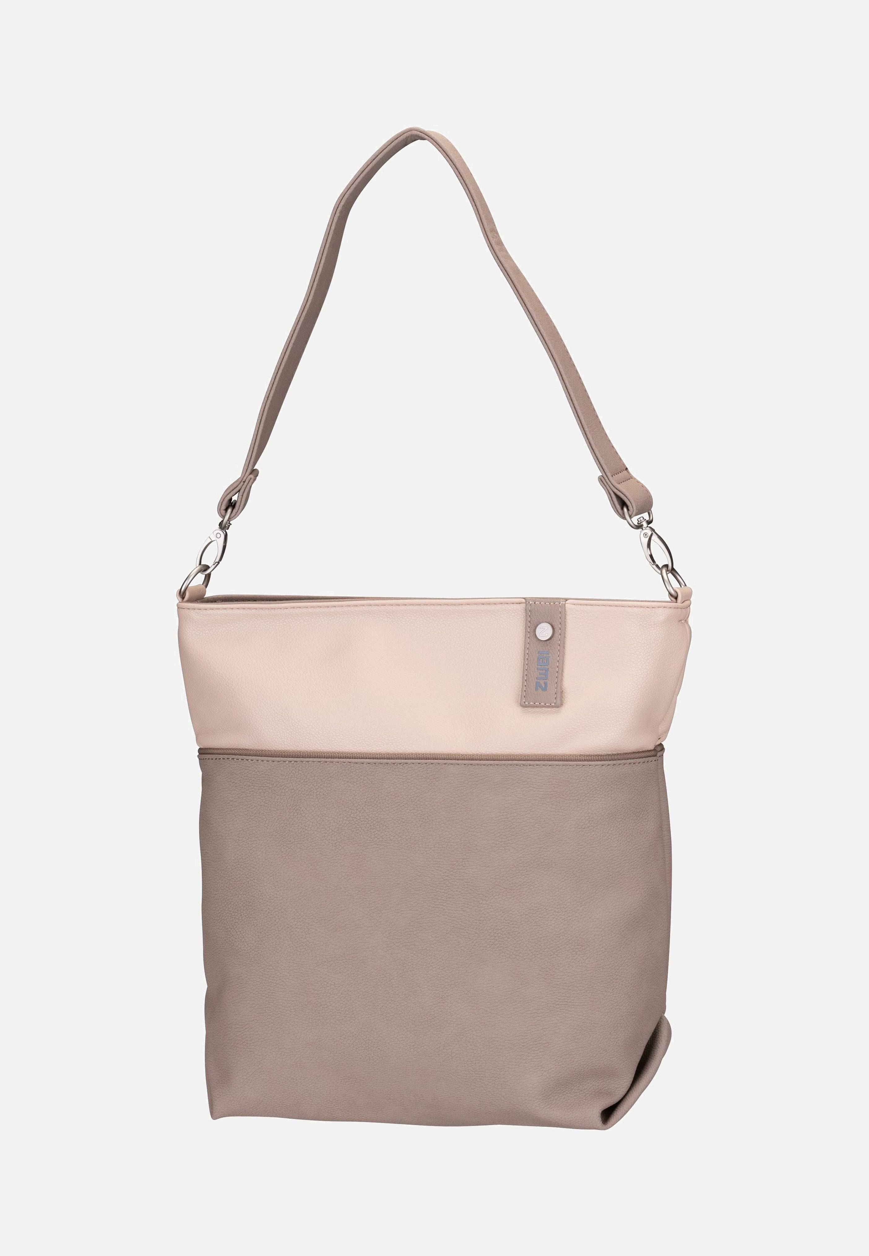 zwei Jana J12 Nubuk/Cappucino Beuteltasche