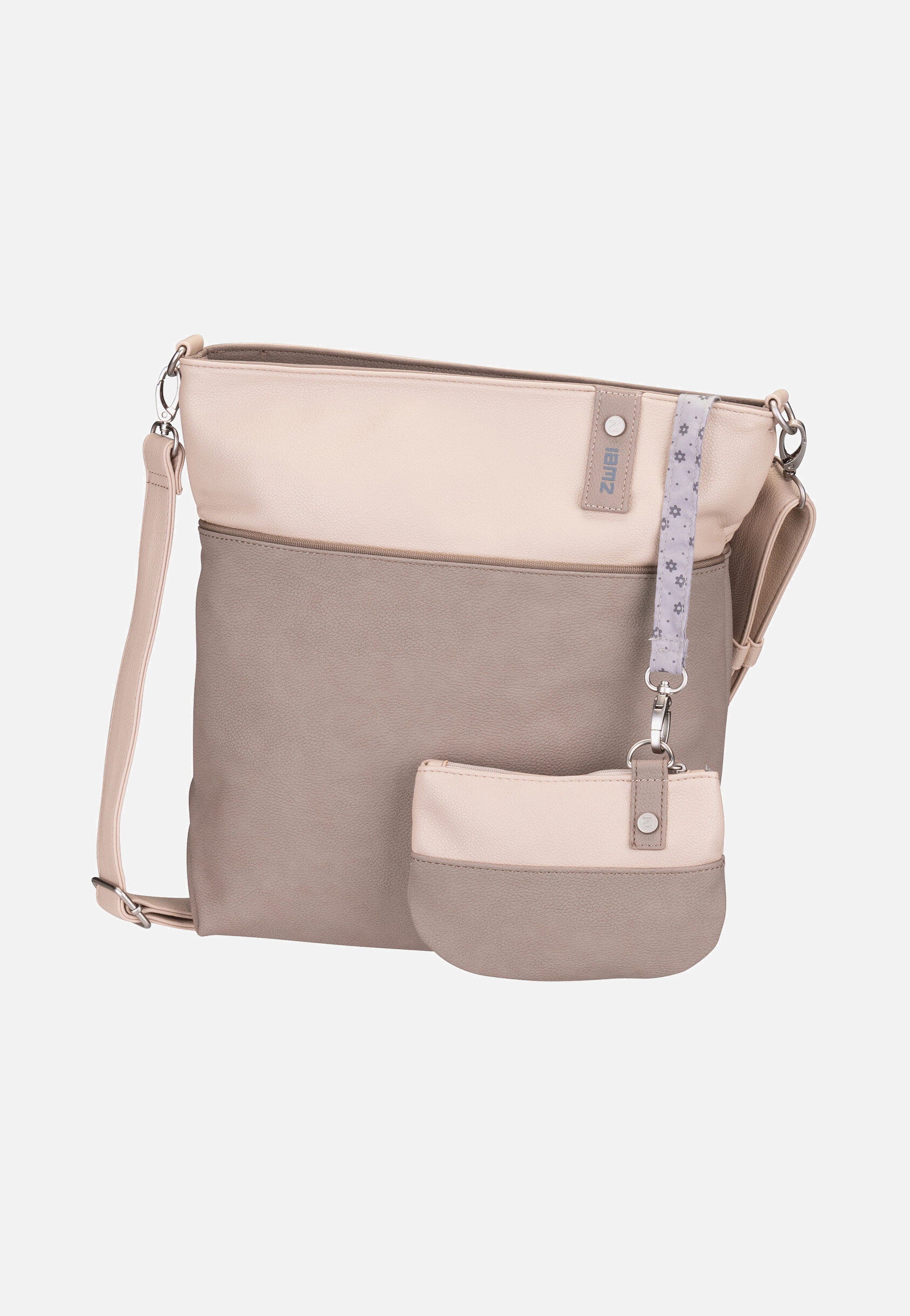 zwei Jana J12 Nubuk/Cappucino Beuteltasche