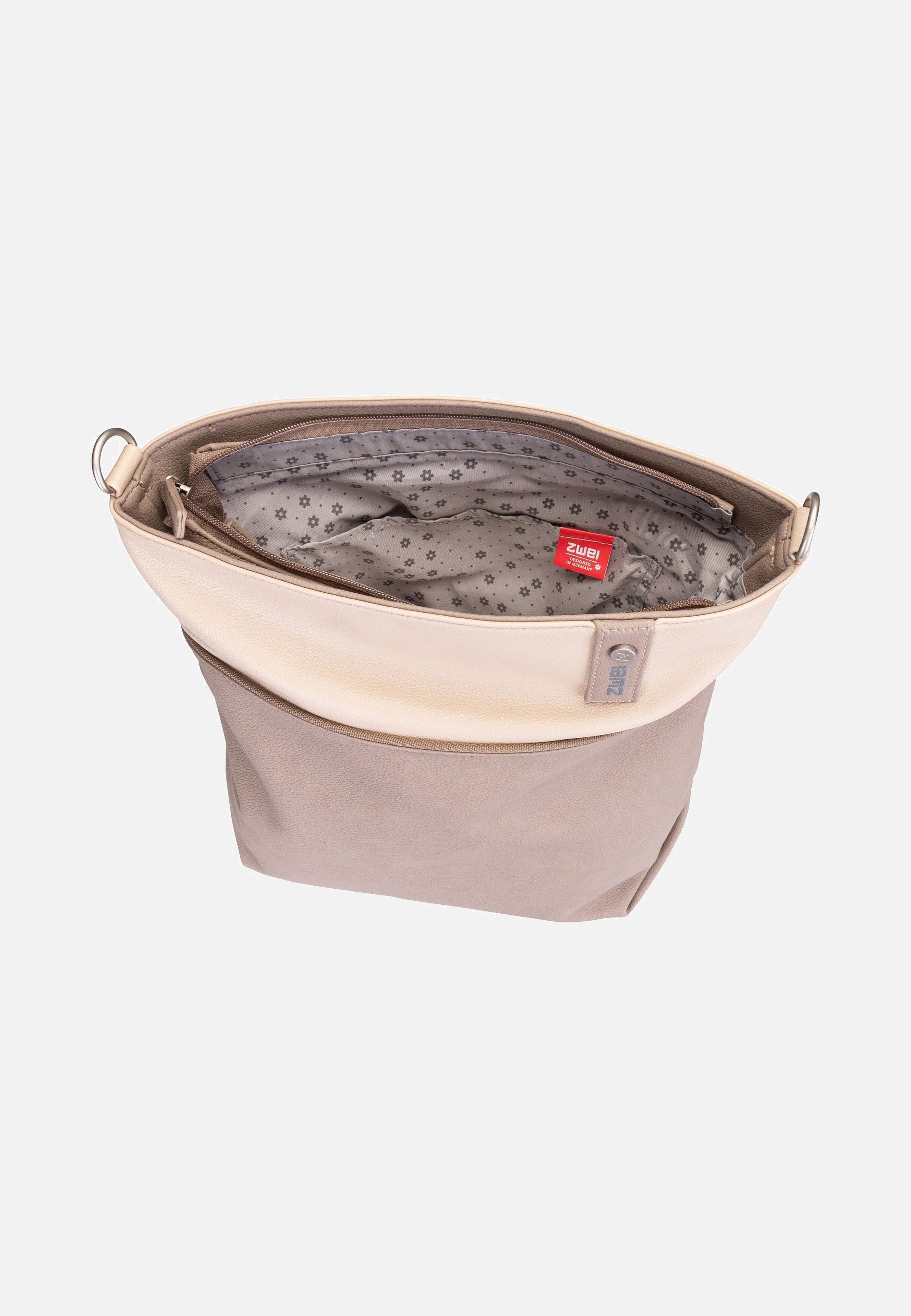 zwei Jana J12 Nubuk/Cappucino Beuteltasche