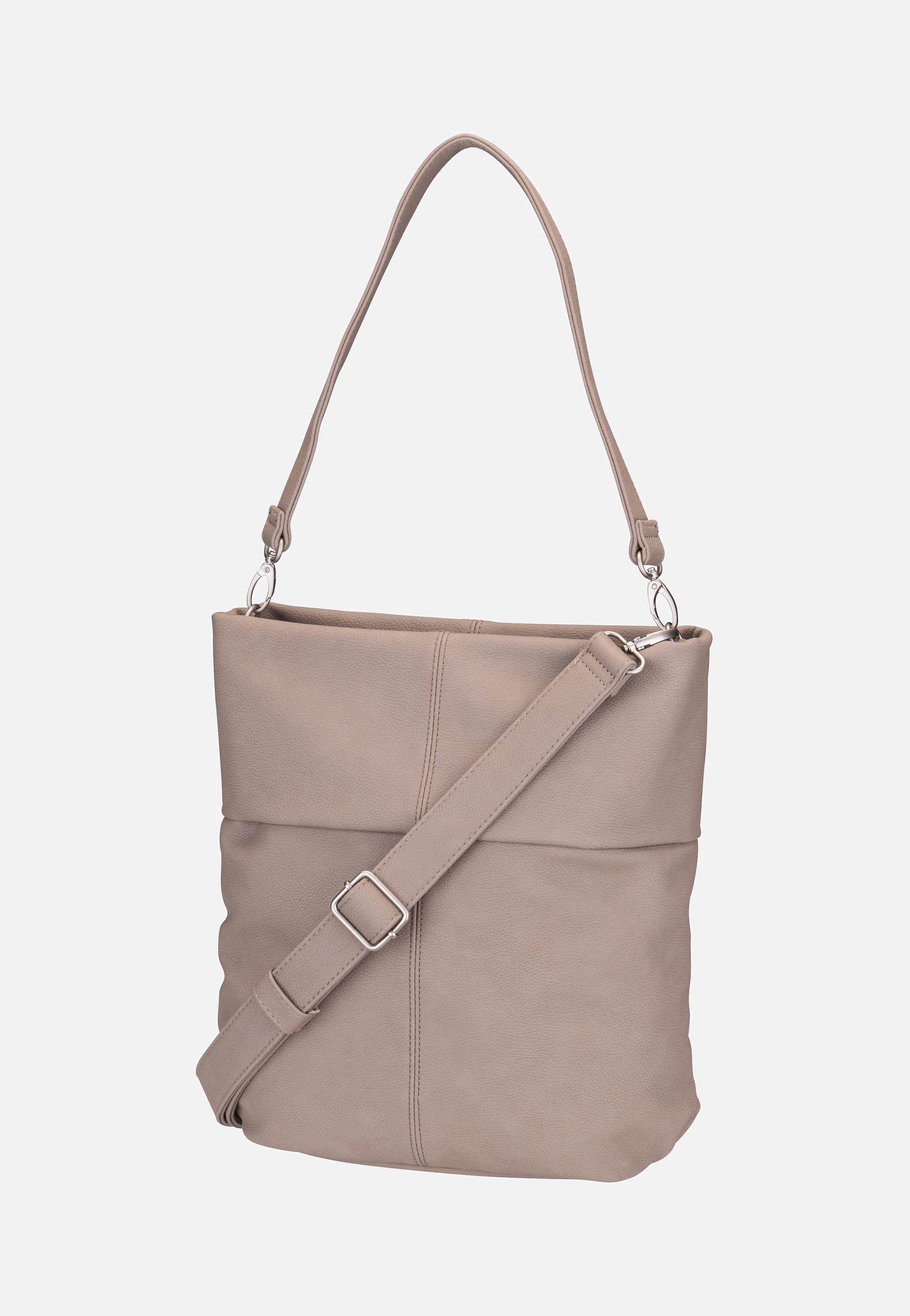 zwei Mademoiselle M12 Nubuk/Cappucino Hobo Bag