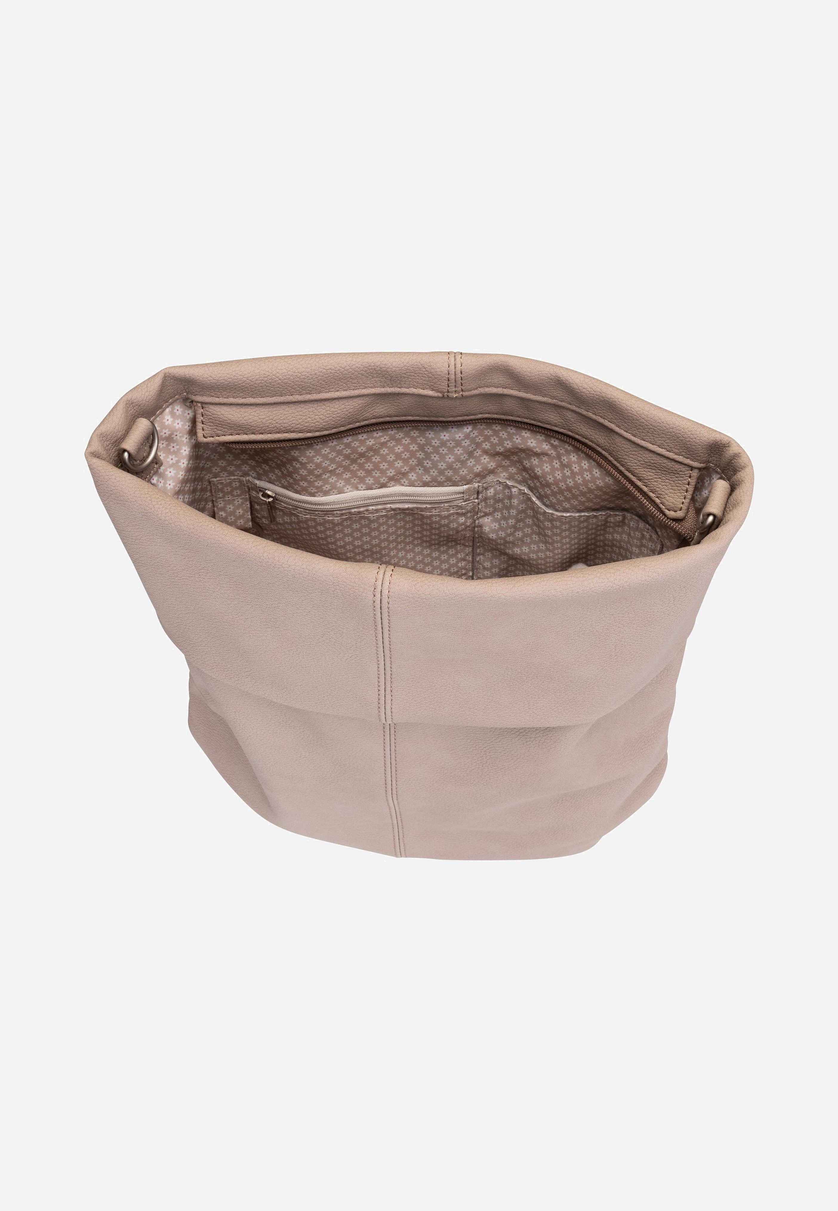 zwei Mademoiselle M12 Nubuk/Cappucino Hobo Bag