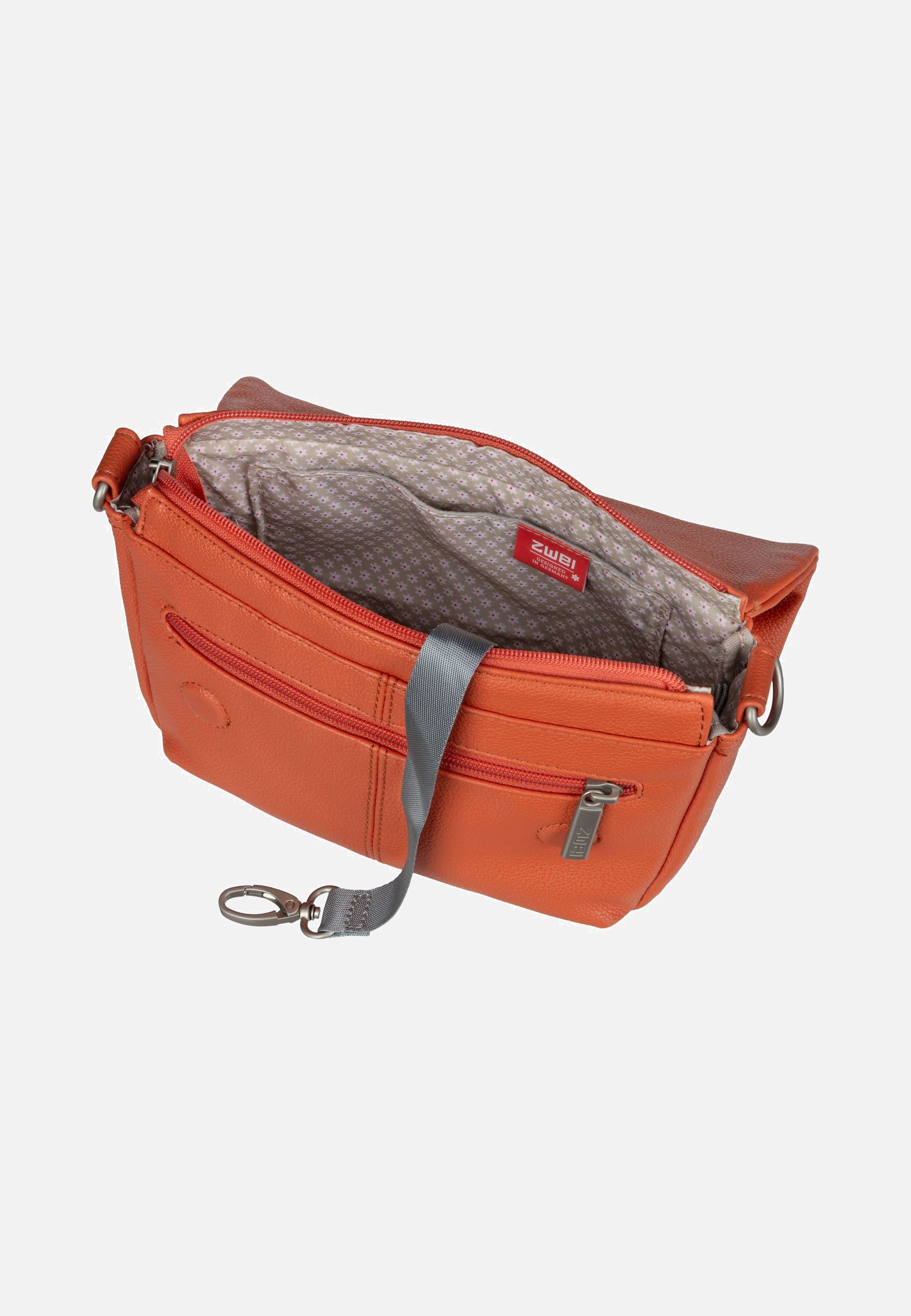 zwei Mademoiselle M40 Papaya Umhängetasche