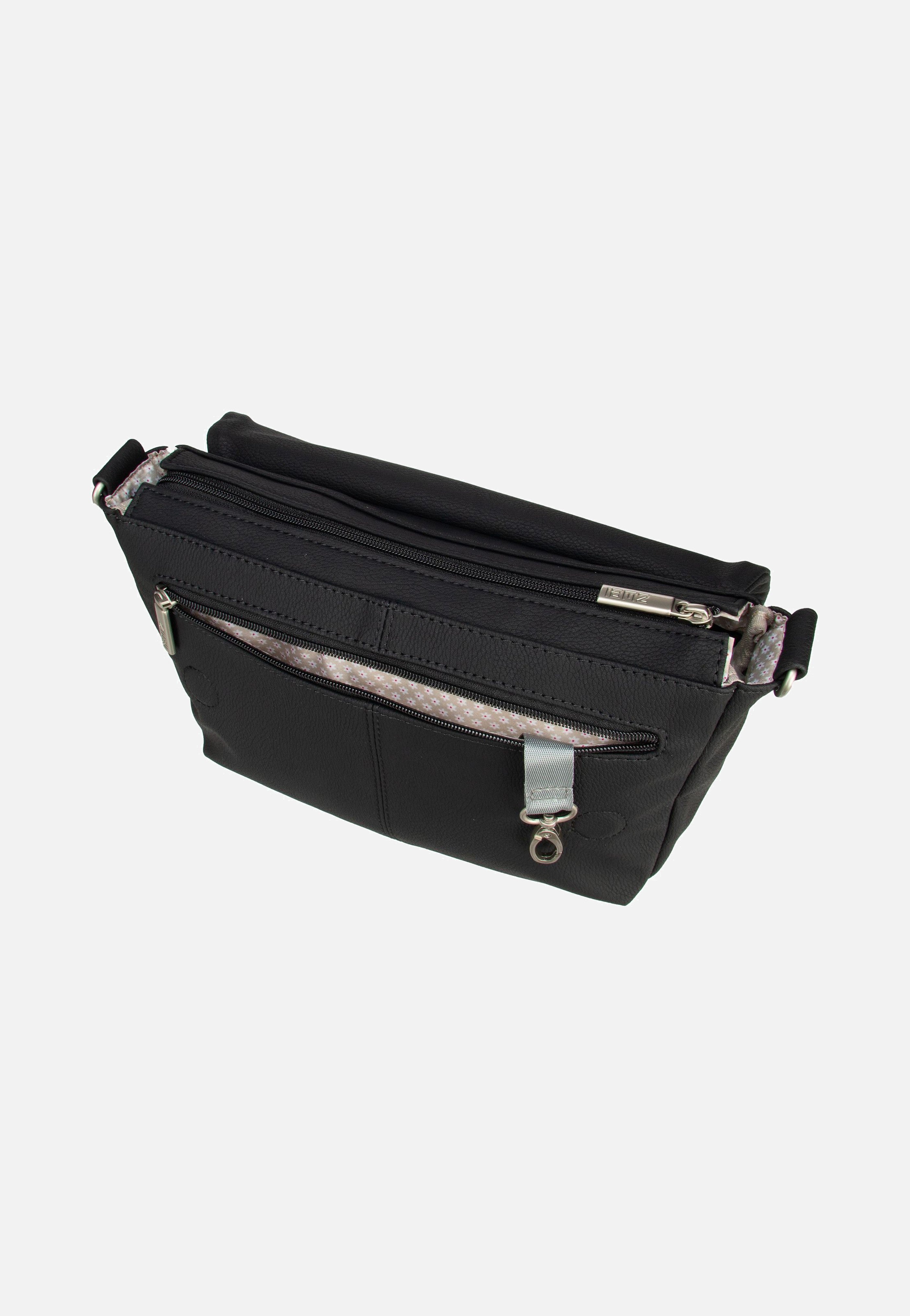 zwei Mademoiselle M60 Nubuk/Black Messenger Bag