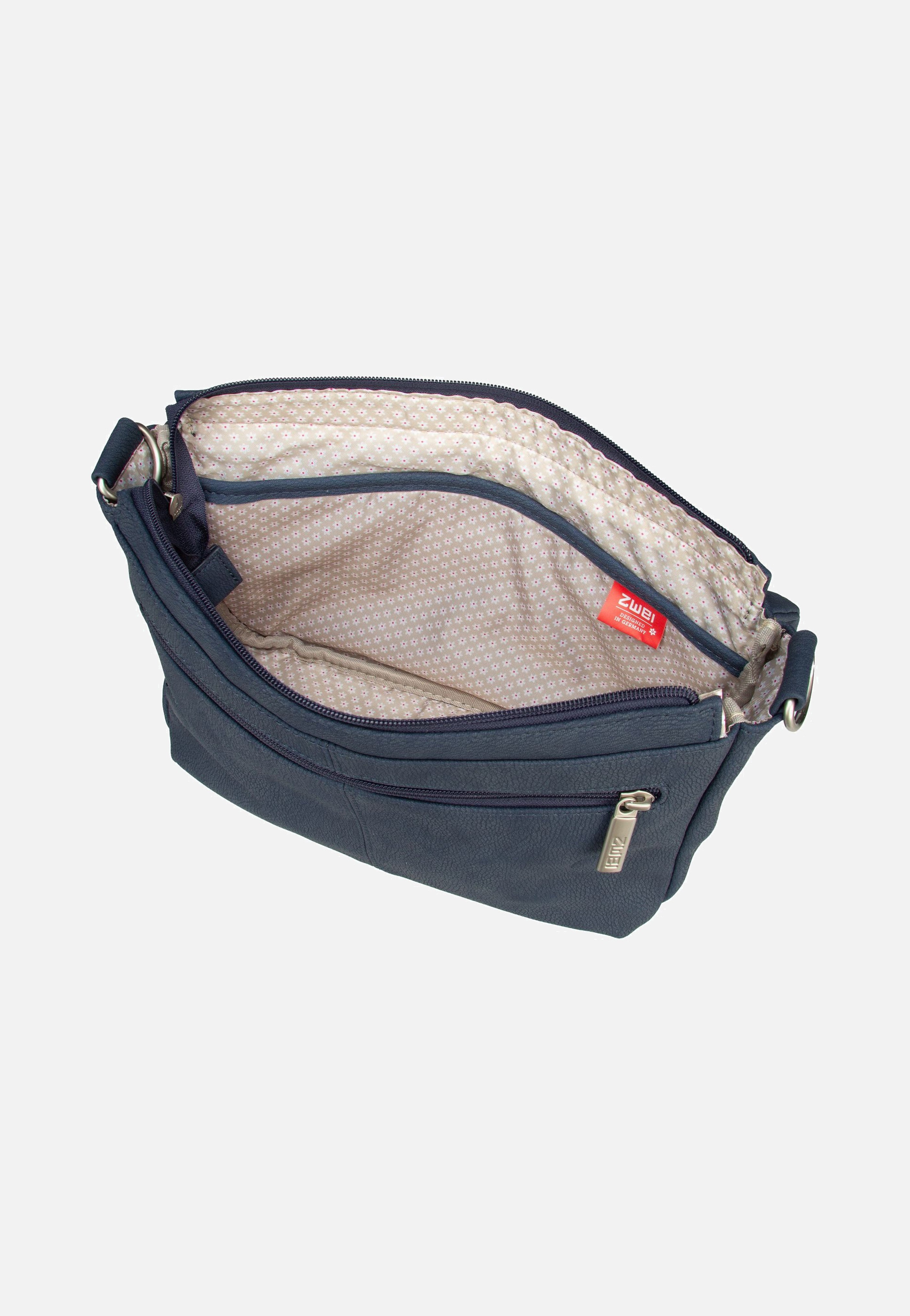 zwei Mademoiselle M60 Nubuk/Blue Messenger Bag