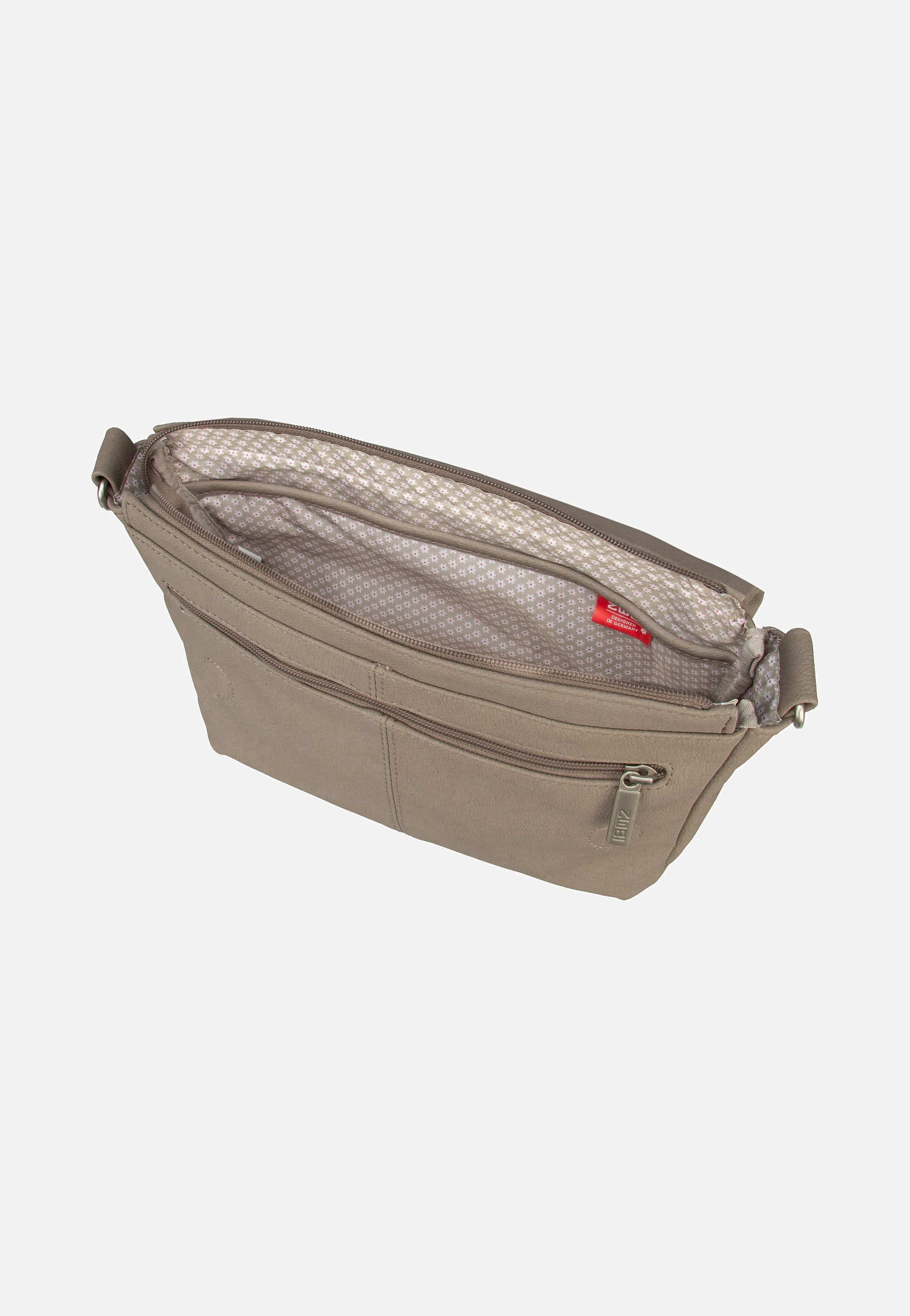 zwei Mademoiselle M60 Nubuk/Cappucino Messenger Bag