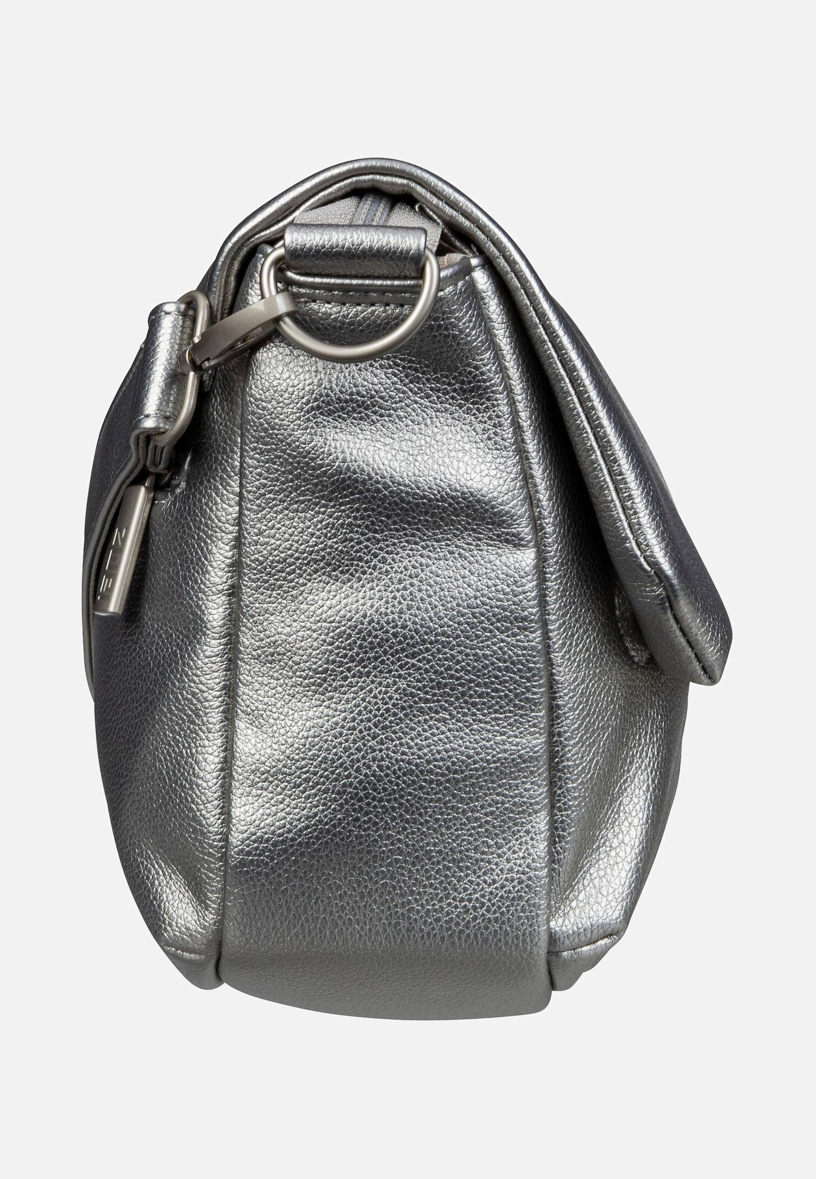 zwei Mademoiselle M60 Silver Messenger Bag