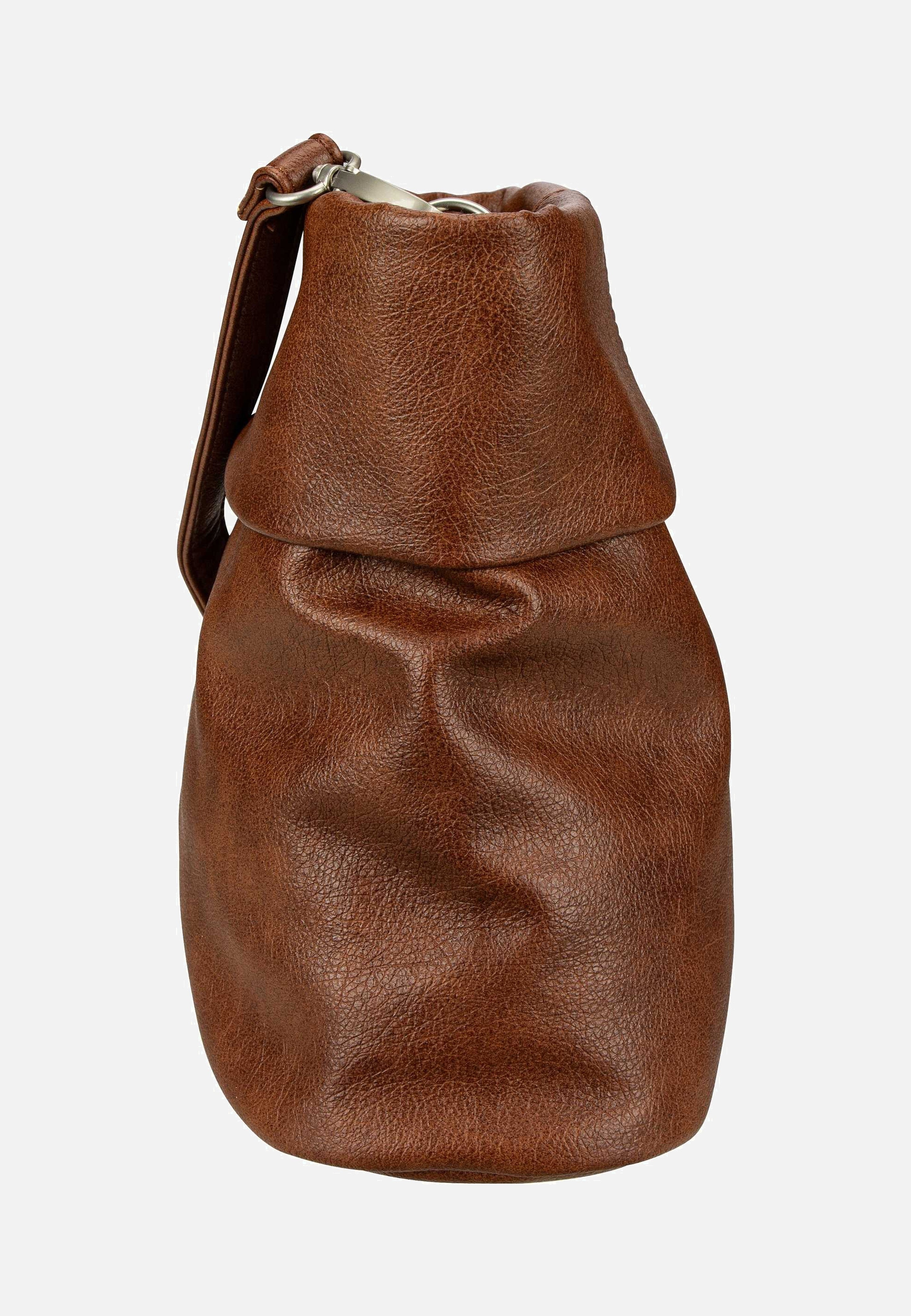 zwei Mademoiselle M8 Cognac Beuteltasche