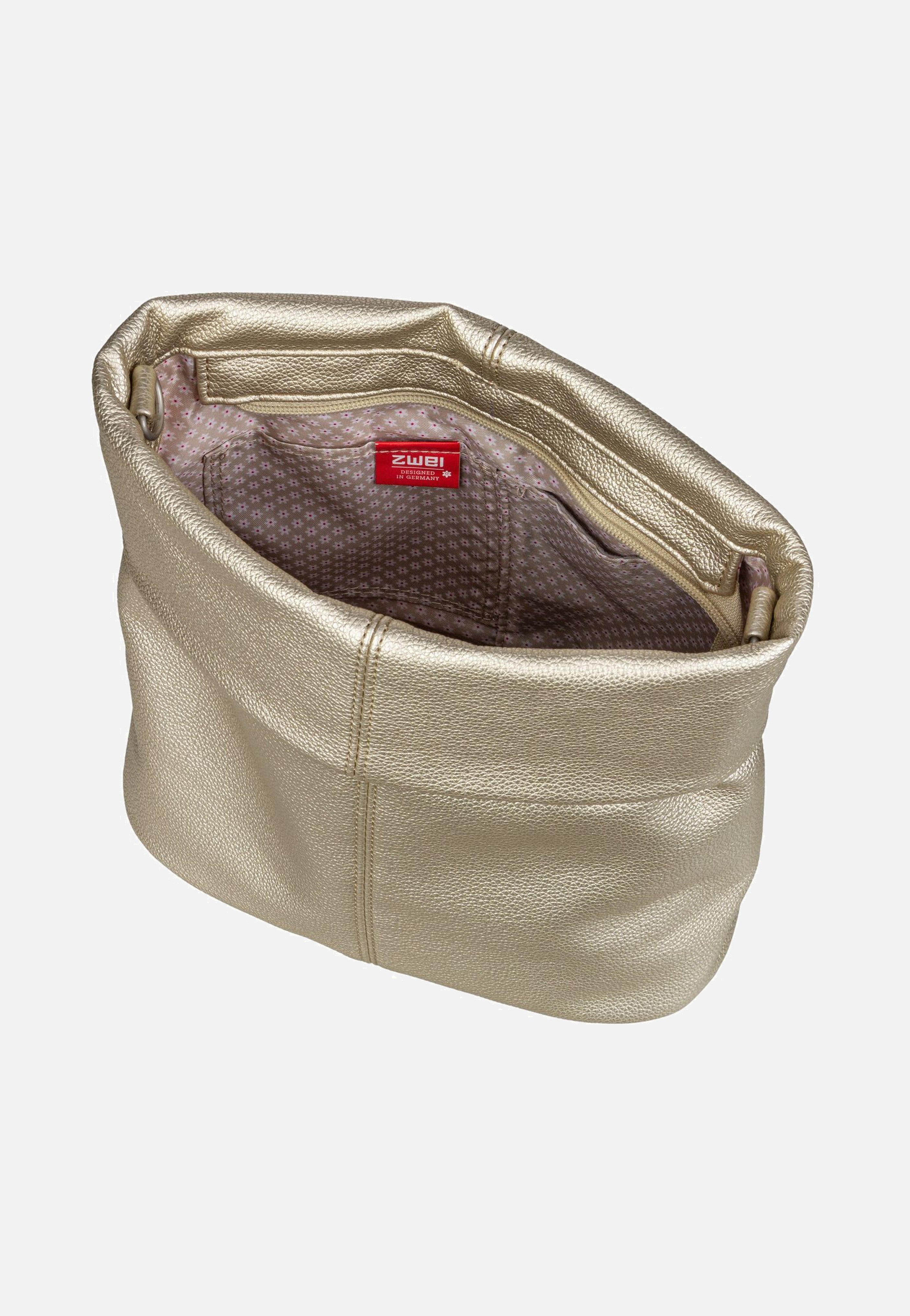 zwei Mademoiselle M8 Gold Beuteltasche