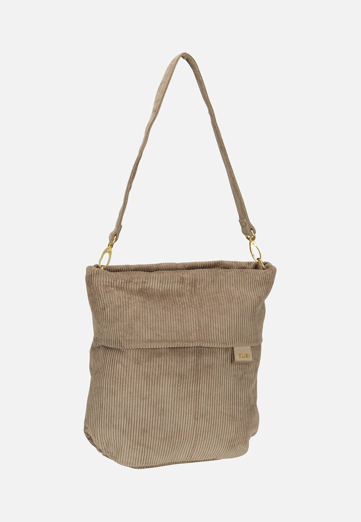 zwei Mademoiselle M90 Cord/Mocca Hobo Bag