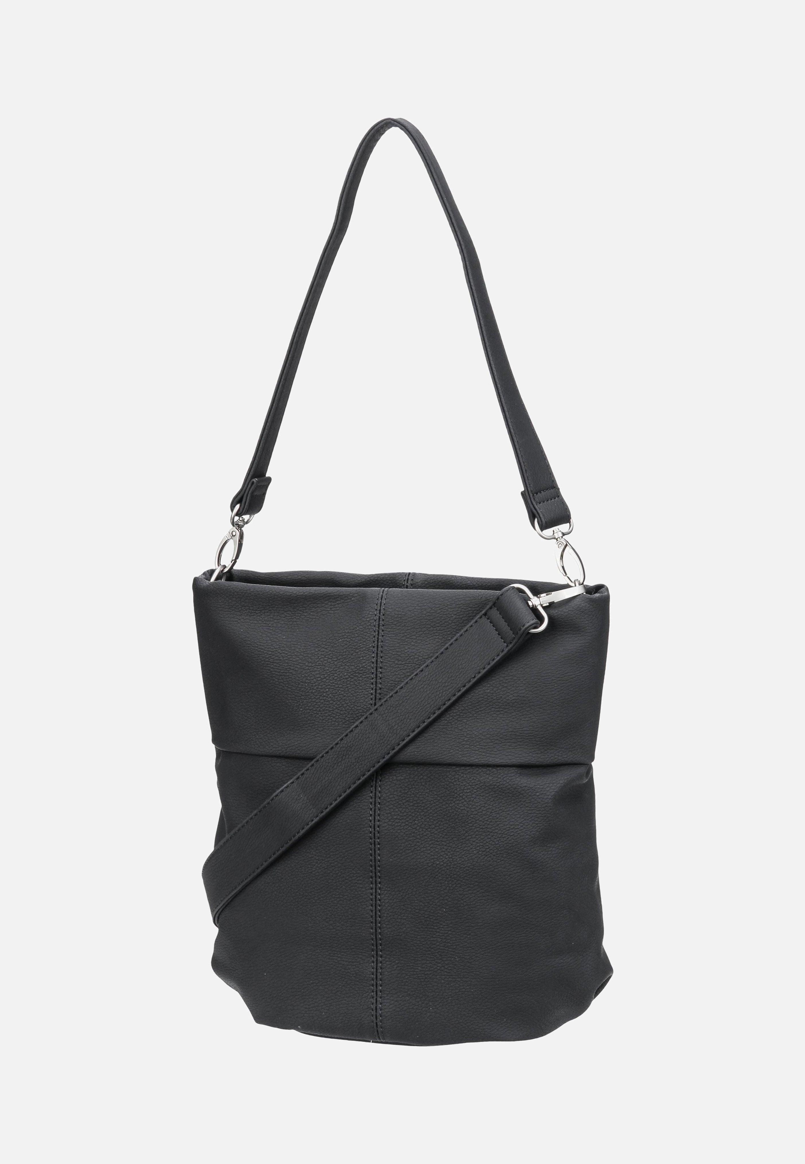 zwei Mademoiselle M90 Nubuk/Black Hobo Bag