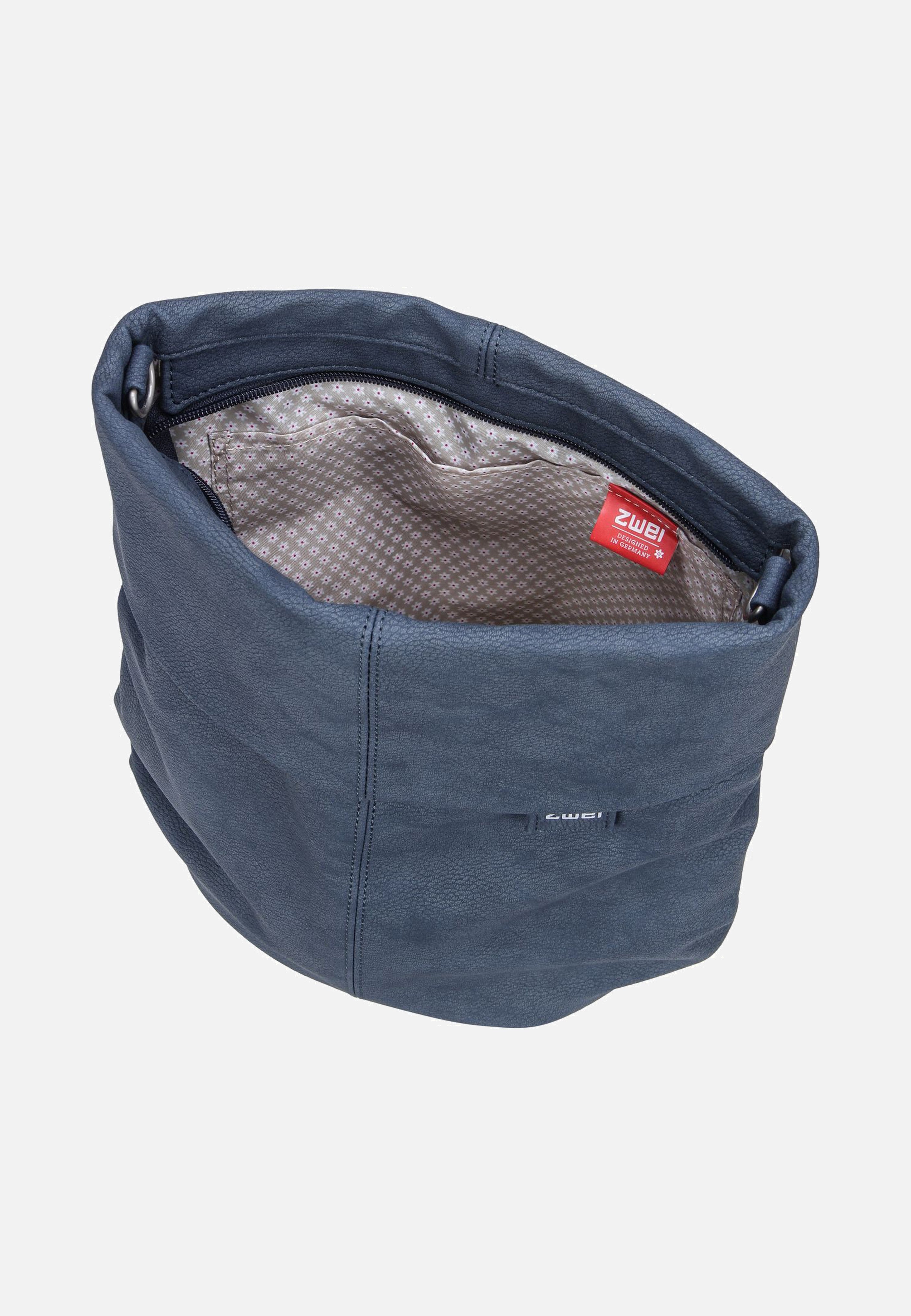 zwei Mademoiselle M90 Nubuk/Blue Hobo Bag