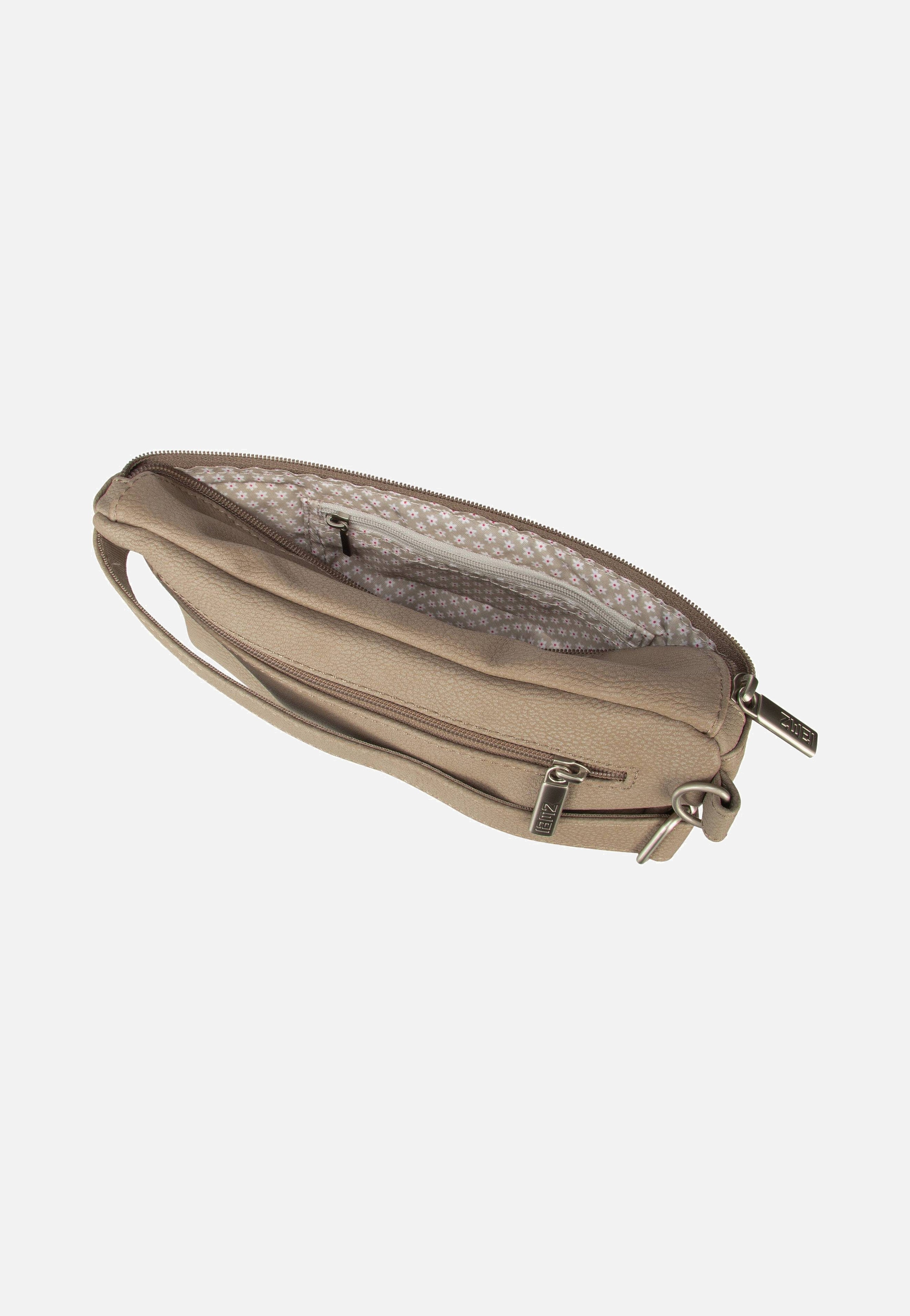 zwei Mademoiselle MH4 Nubuk/Cappucino Bauchtasche