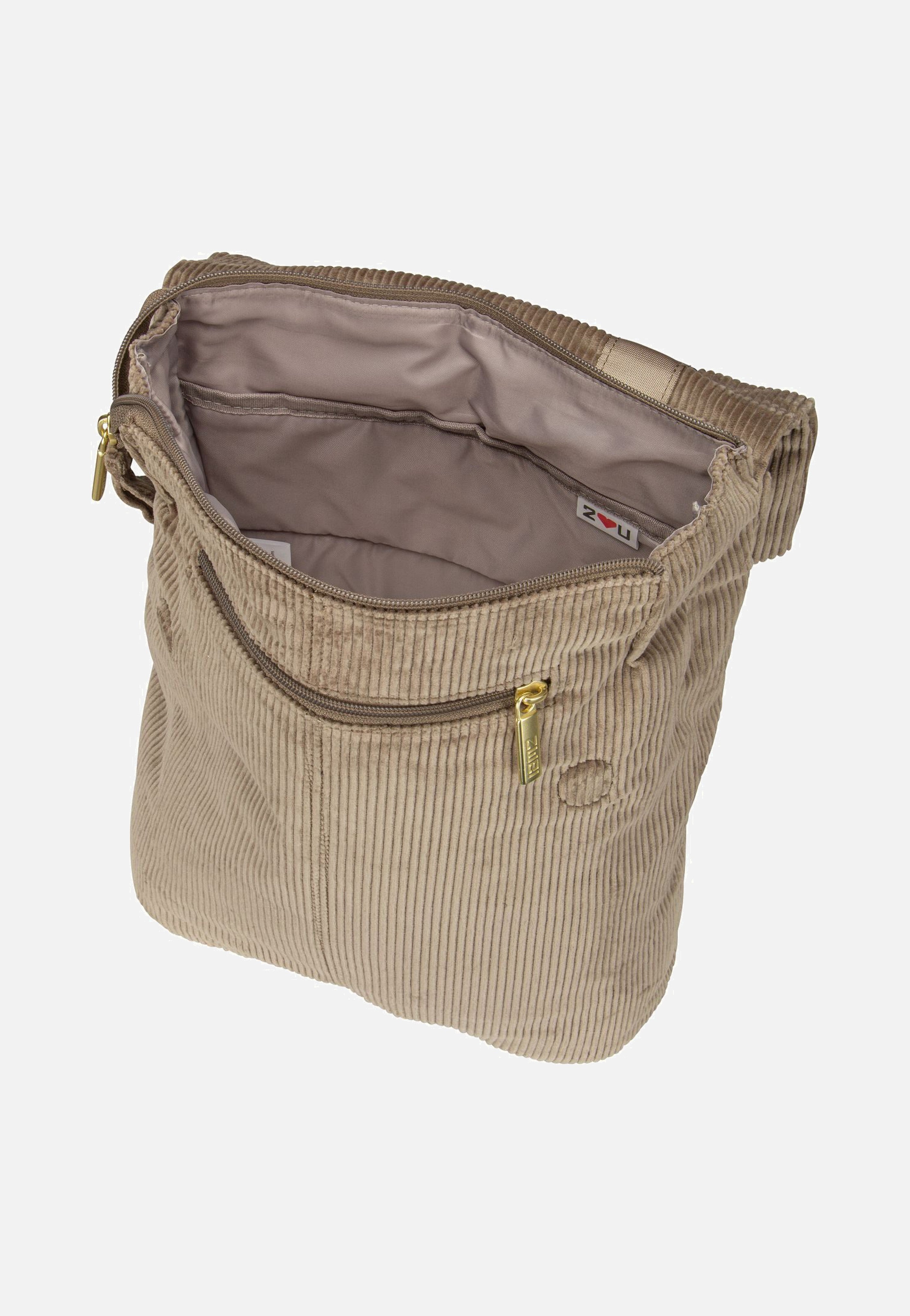 zwei Mademoiselle MR13 Cord/Mocca Rucksack