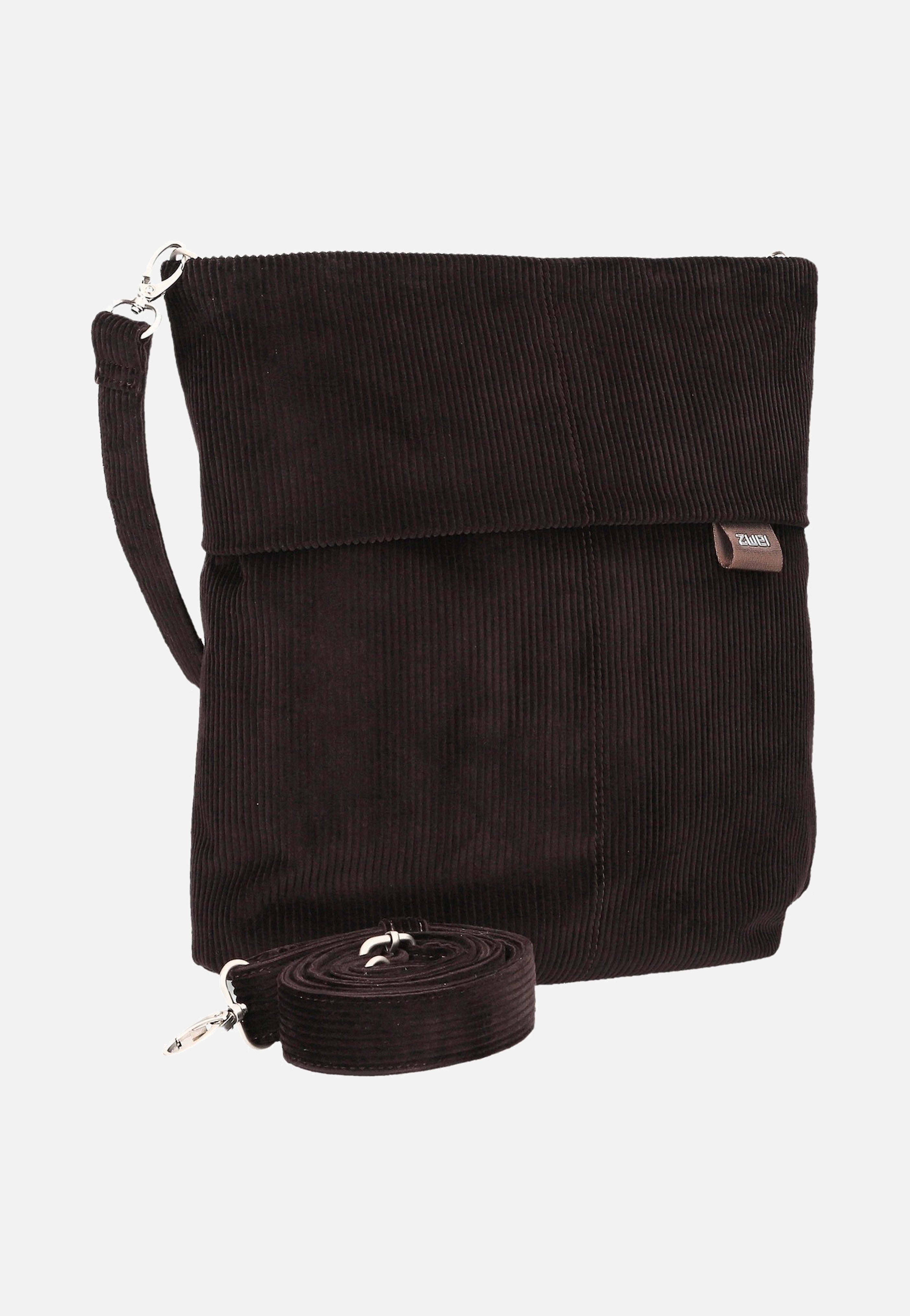 zwei Mademoiselle M12 Cord/Espresso Hobo Bag