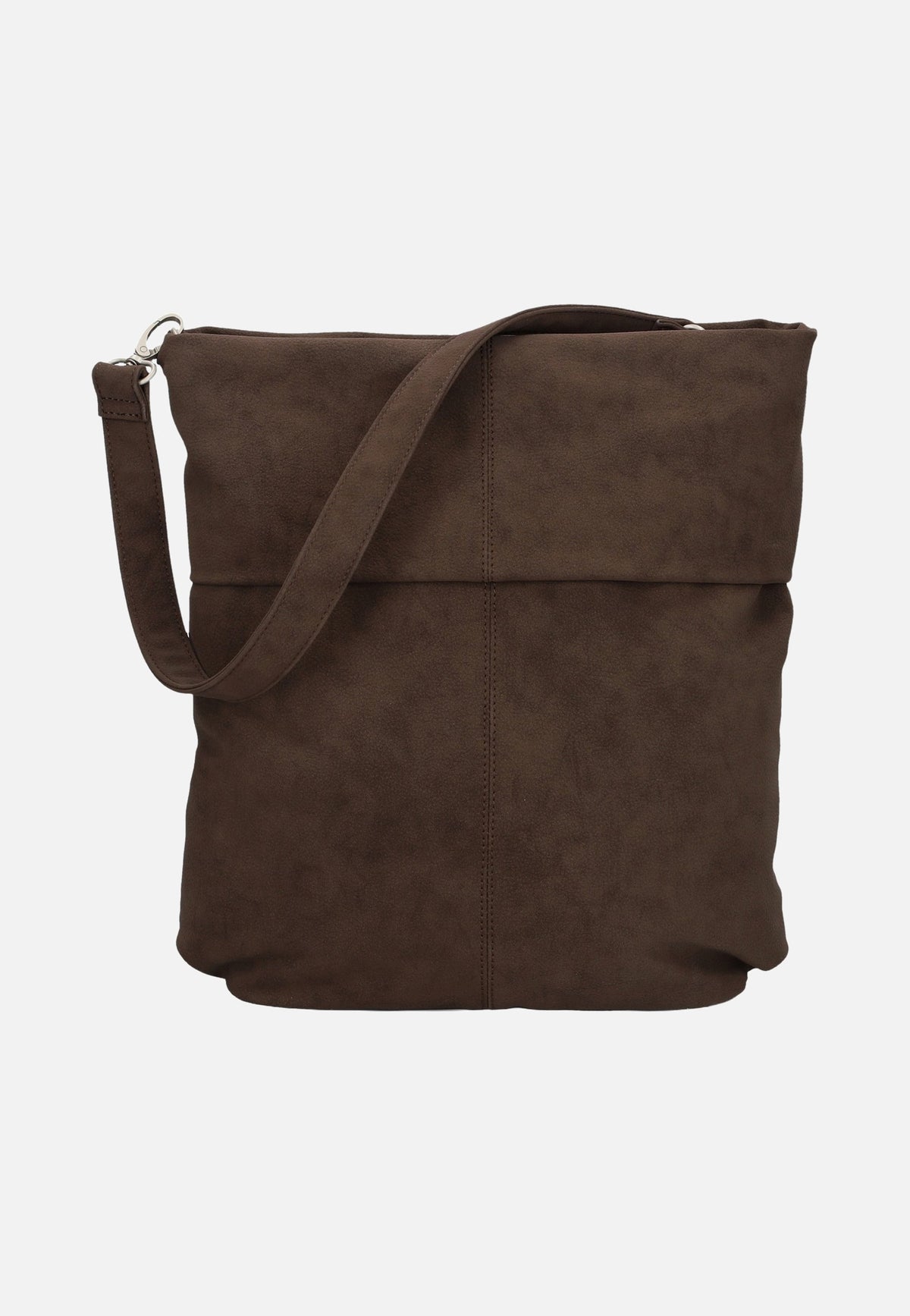 zwei Mademoiselle M12 Nubuk/Espresso Hobo Bag
