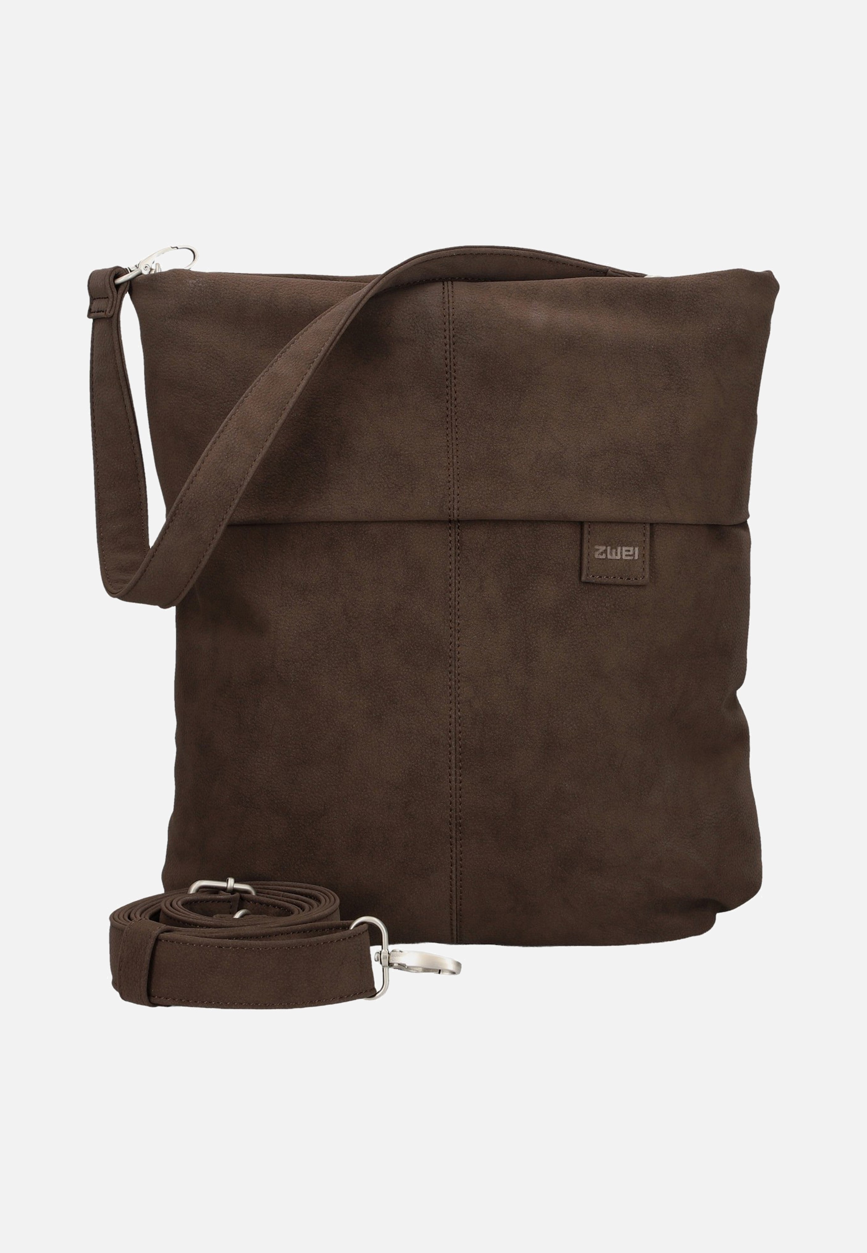 zwei Mademoiselle M12 Nubuk/Espresso Hobo Bag